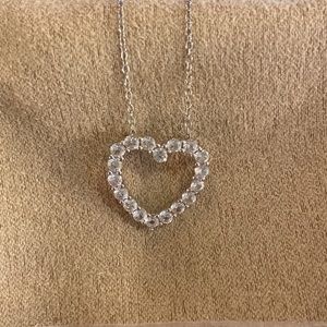 NWT CZ Heart Necklace